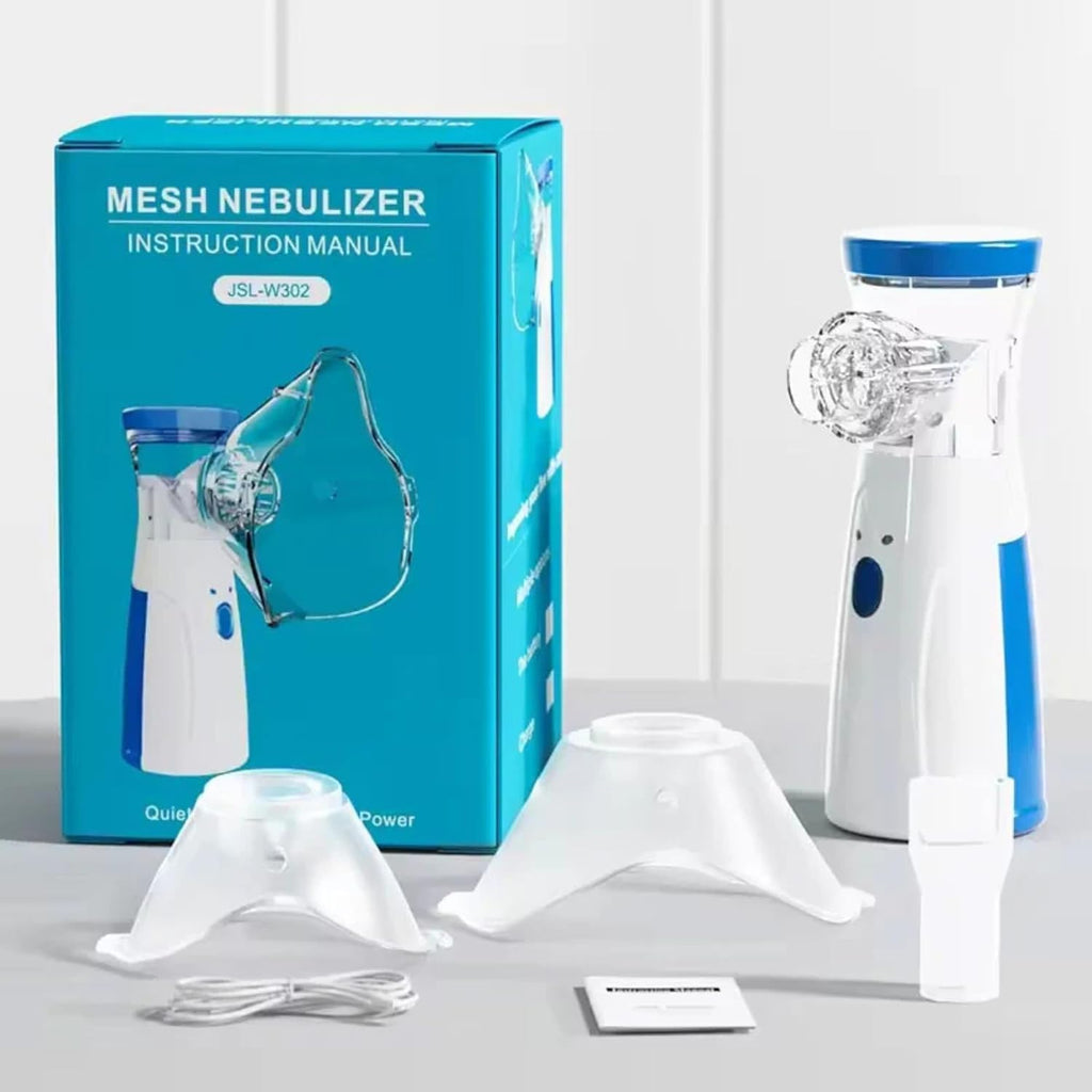 Portable Nebulizer, Medical-Grade for All Ages | Silent & Rechargeable | Asthma, Cough Relief | جهاز بخار طبي لجميع الأعمار
