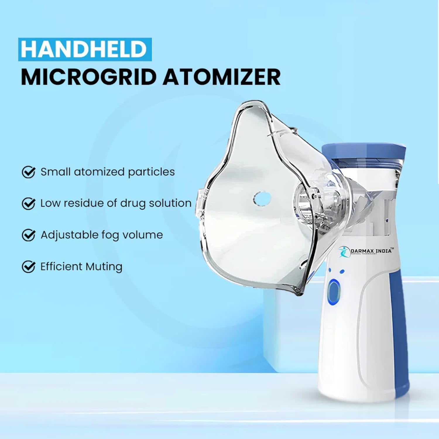 Portable Nebulizer, Medical-Grade for All Ages | Silent & Rechargeable | Asthma, Cough Relief | جهاز بخار طبي لجميع الأعمار